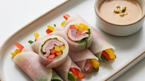 훈제오리 무쌈말이 | 알록달록 눈이 즐거운 레시피