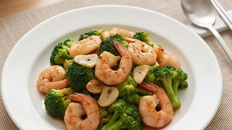 브로콜리 새우 볶음 | 중화 볶음 요리