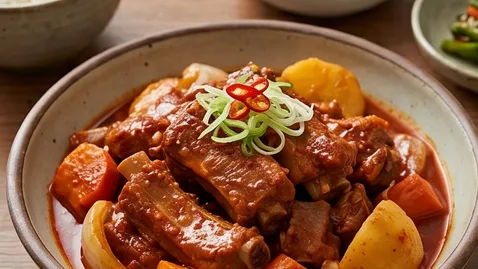 돼지갈비찜 | 매콤하고 선명하게 만드는 법
