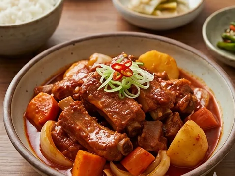 돼지갈비찜 | 매콤하고 선명하게 만드는 법