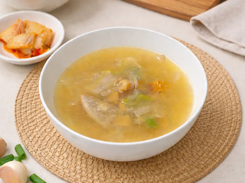 황태해장국 | 속이 확 풀리는 진한 해장국 레시피 (2인분)