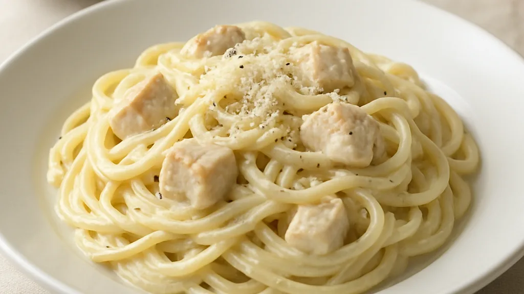 크리미 치킨 알프레도 파스타