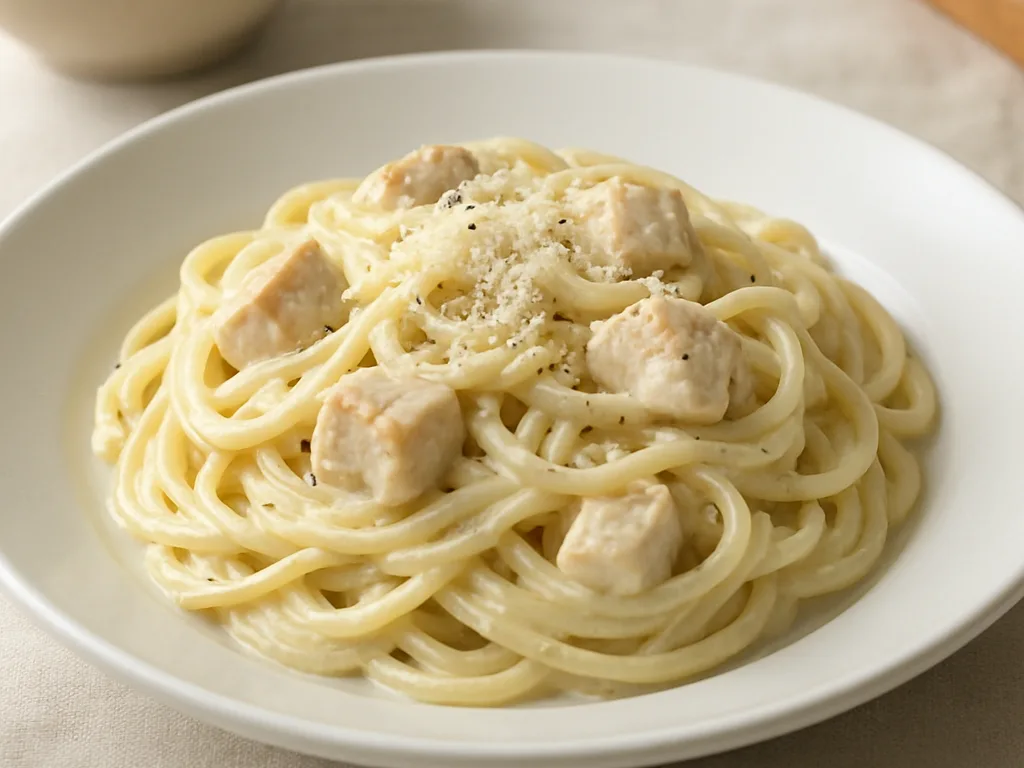 크리미 치킨 알프레도 파스타