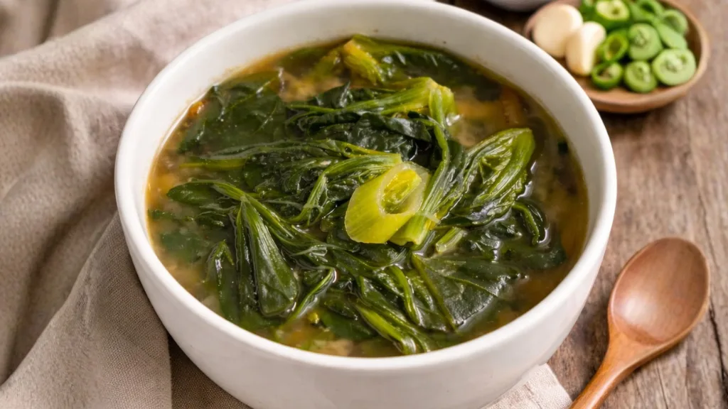 맑고 구수한 시금치 된장국, 실패 없는 감칠맛 비결