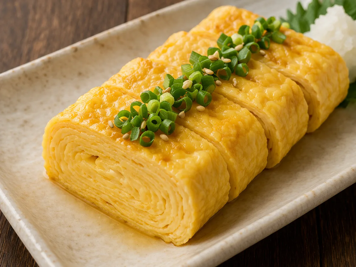 부드러운 일식 계란말이 |  마요네즈 넣은 타마코야키 스타일