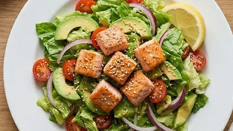 연어 아보카도 샐러드 | 단백질과 오메가 3
