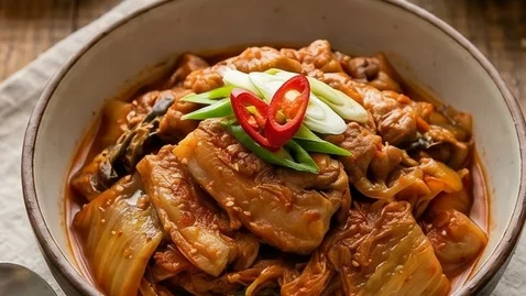 항정김치찜 | 고기 반 김치 반 입안에서 살살 녹는 김치찜 레시피
