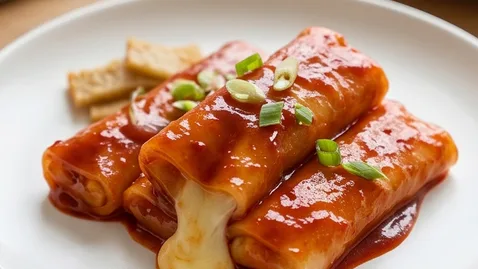 라이스페이퍼 떡볶이 | 치즈 폭탄 버전
