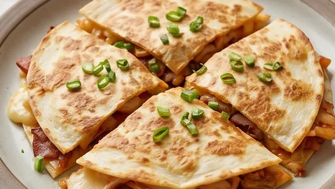 베이컨 김치 퀘사디아 | 또띠아 김치 조합