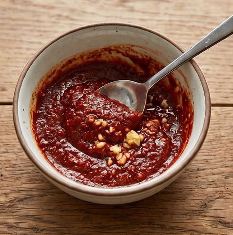 스팸 감자 짜글이 | 밥도둑 대장 조리 단계 3 이미지 - 볼에 고추장, 고춧가루, 간장, 설탕, 다진 마늘을 넣고 고루 섞는다.